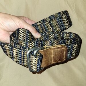 BISON DESIGNS D-Ring WOVEN BELT MENS SIZE Large